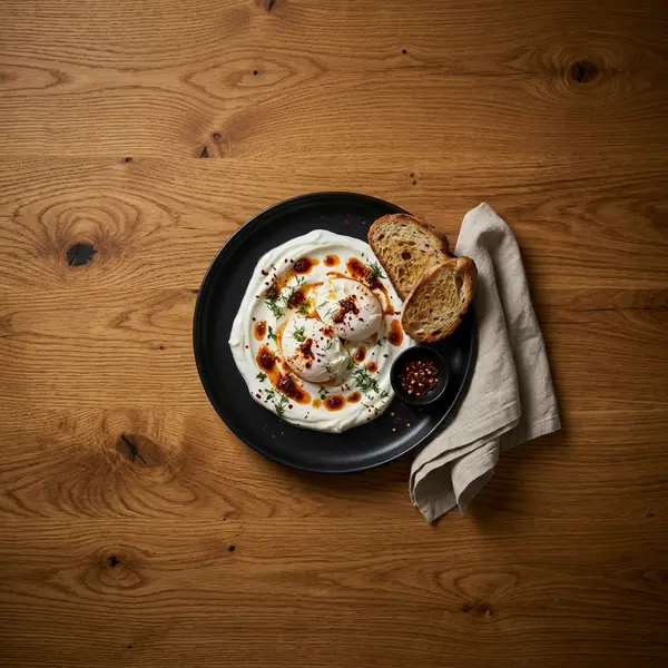 Cilbir – türkische Eier auf Knoblauchjoghurt