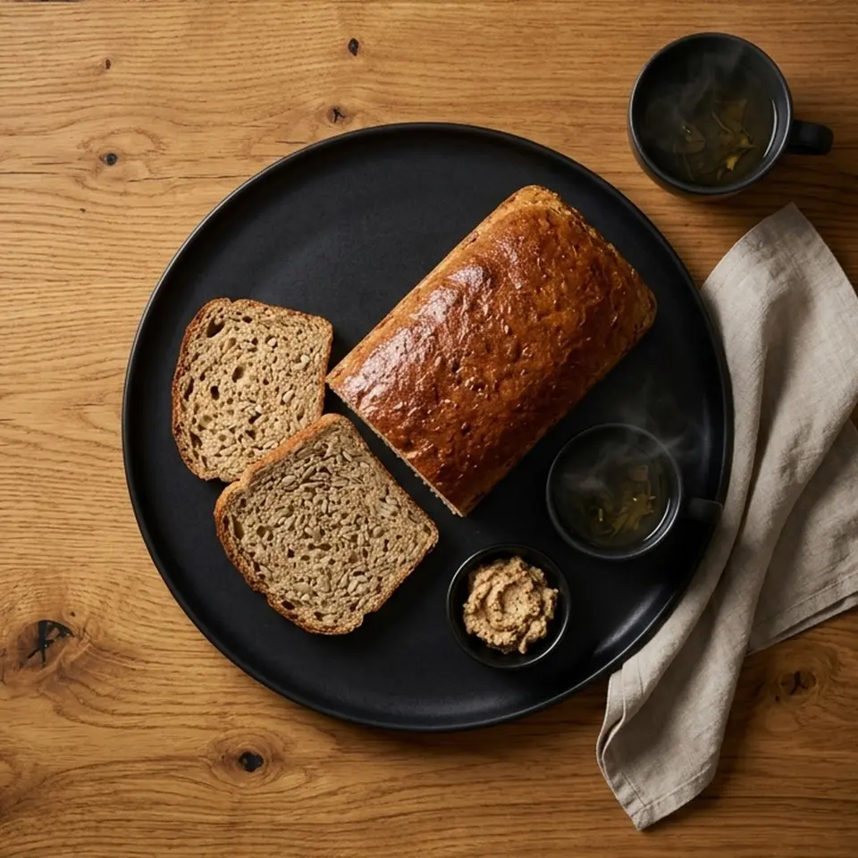 Dinkel-Vollkornbrot über Nacht