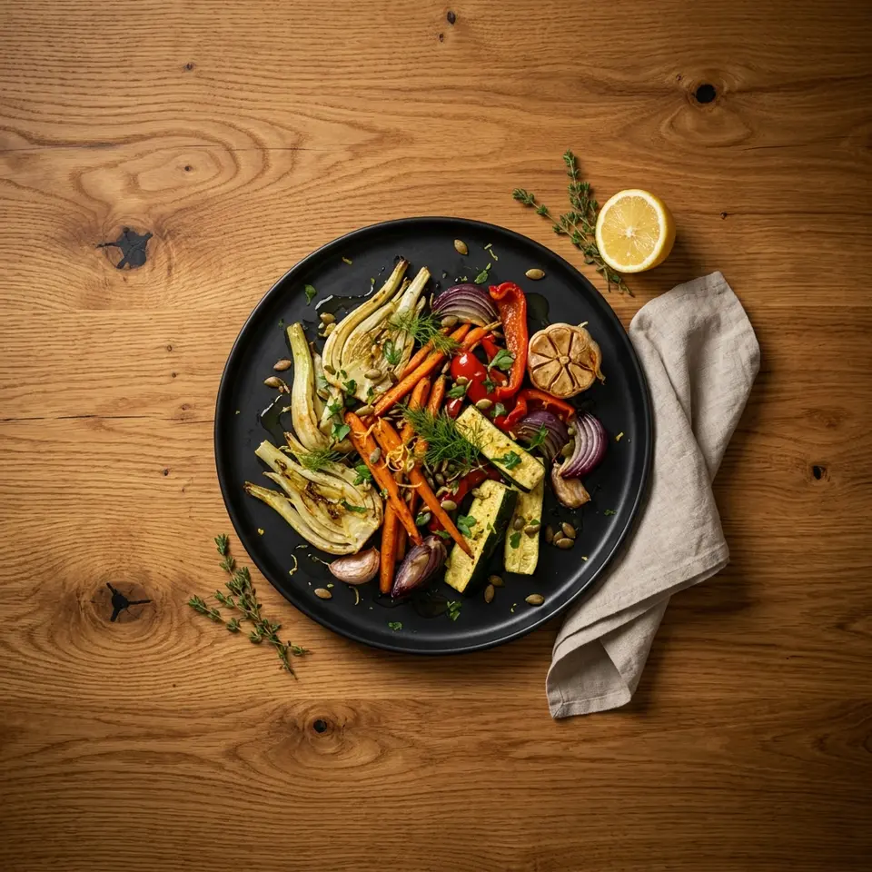 Ofengemüse mit Fenchel und Karotten