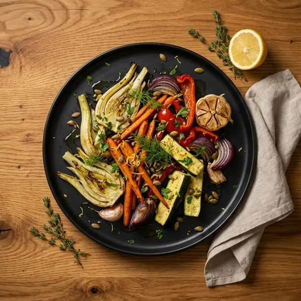 Ofengemüse mit Fenchel und Karotten